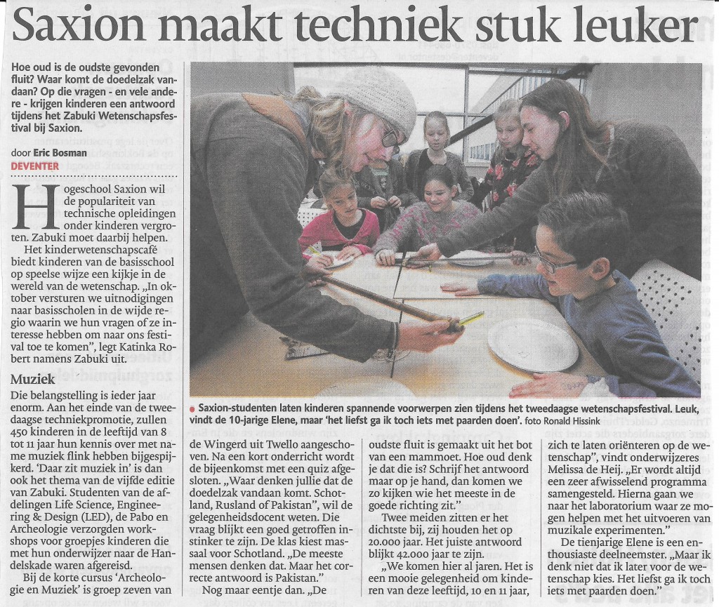 20160205_De stentor over het festival